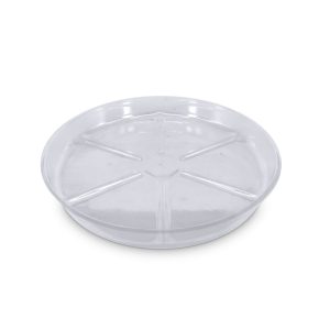 Prato redondo de plástico transparente (30 cm) VDL