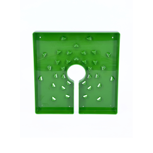 Tapa de maceta cuadrada verde 15 cm