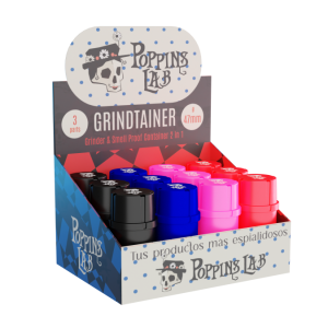 Grinder y contenedor anti-olor (Display 12uds) Poppins Lab