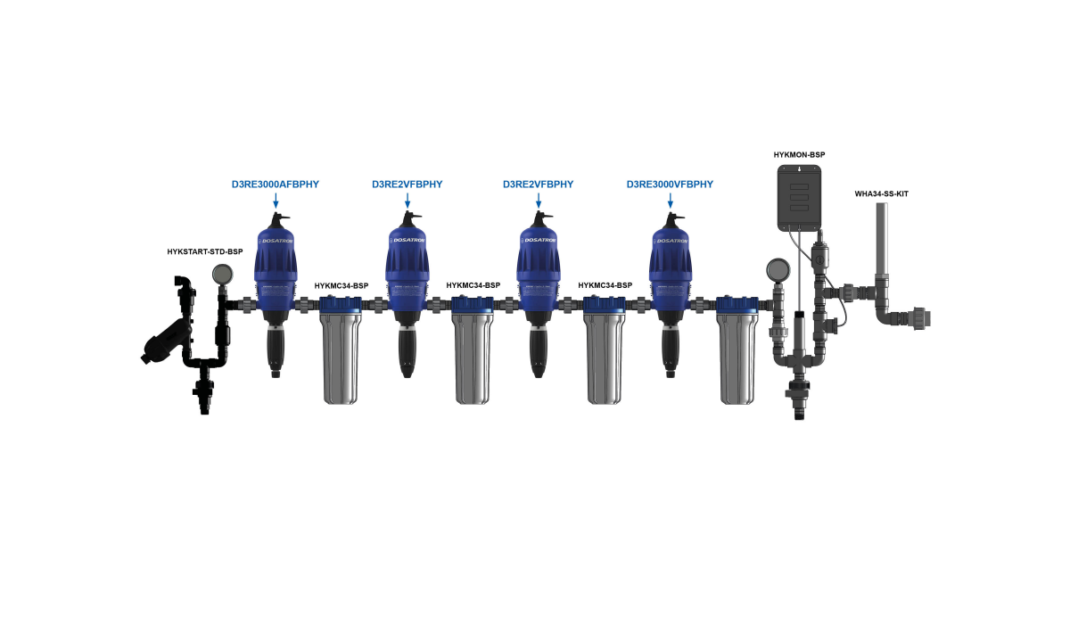 Dosatron max 0,03 a 0,3%-1,25 a 11ml/gal D3RE3000BPVFHY - Image 2