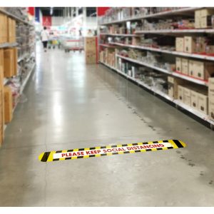 Vinilo suelo largo amarillo/ negro esp