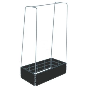 Mini grow bed con estructura metálica