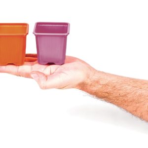 Maceta azul (7 x 7 x 6,5 cm) (115 u)