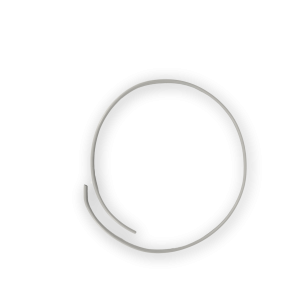 White microtube 5x3 mm - 60 cm (100 units)