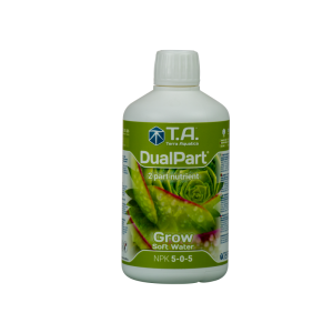 Dualpart grow agua blanda 0.5 l terra aquatica