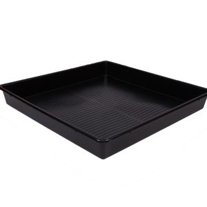 Bandeja negra cuadrada ECO 100 x 100 x 12 cm