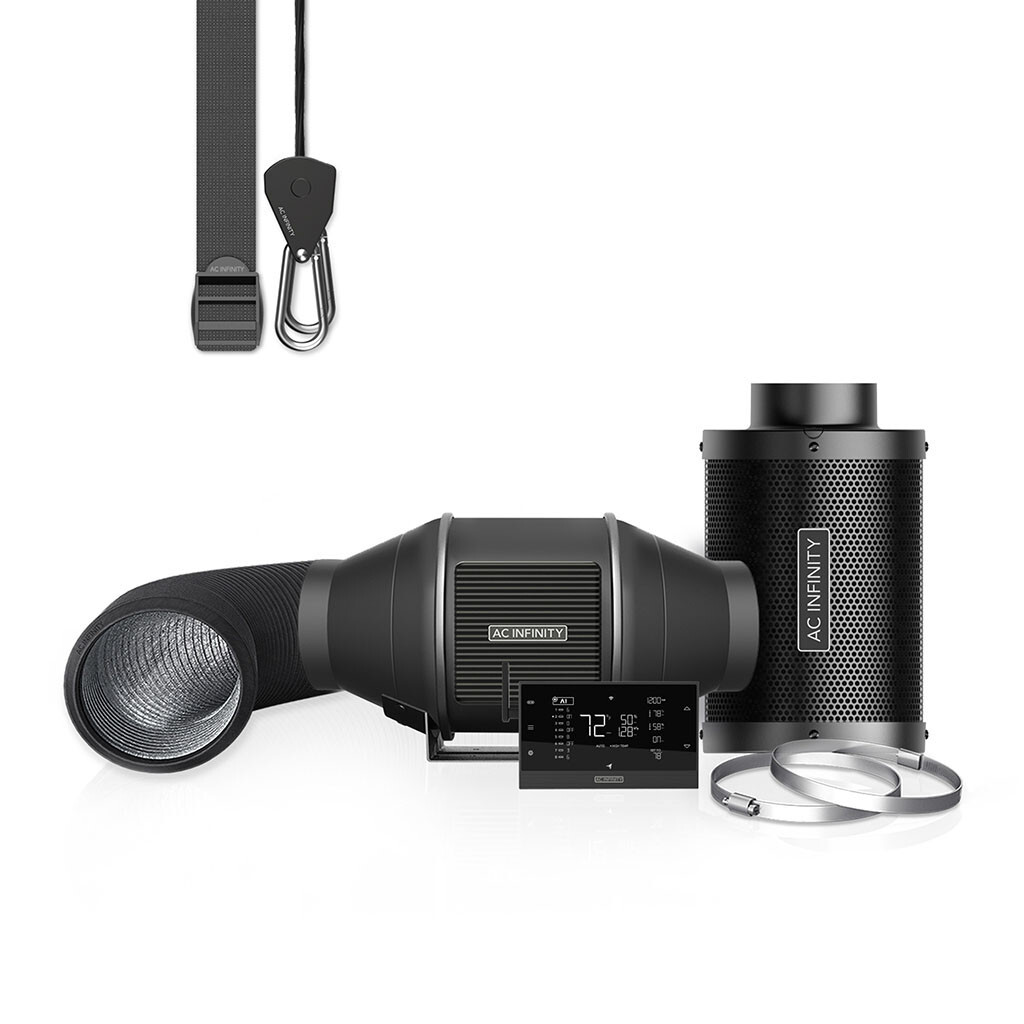 Air Filtration Kit PRO 4", Inline Fan with Smart Controller