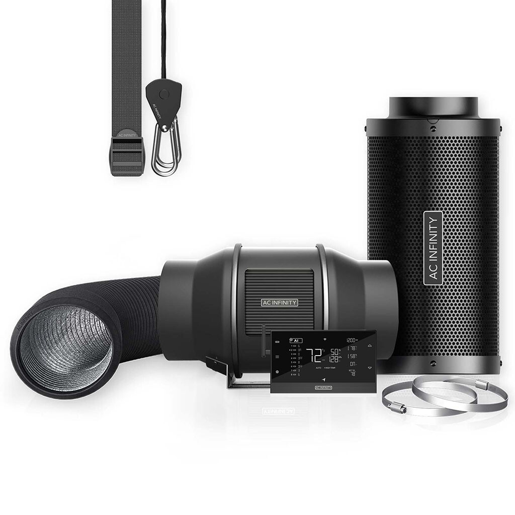Air Filtration Kit PRO 6", Inline Fan with Smart Controller