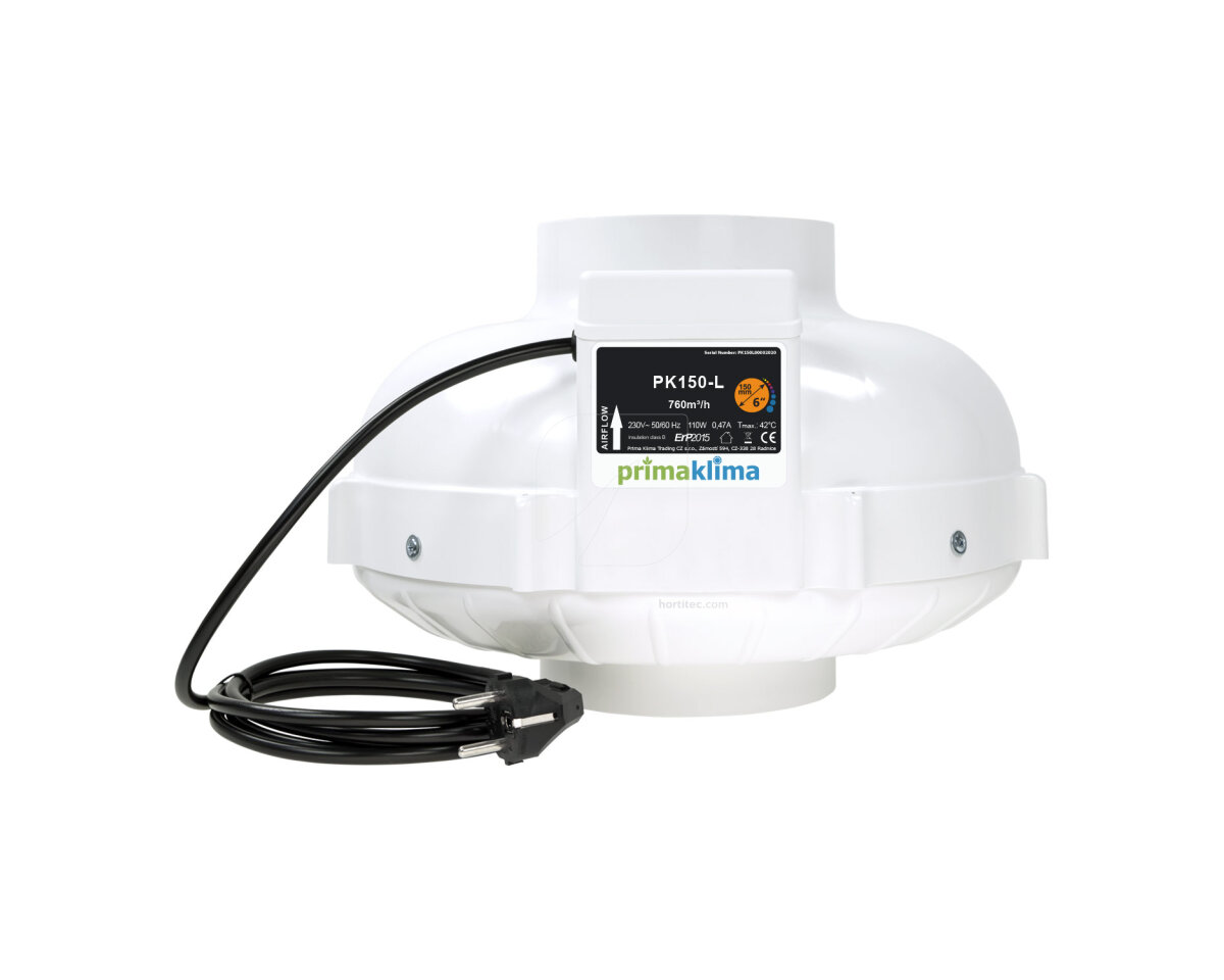 Extractor 125 mm-L 1 vel (360 m³/h) Prima Klima - Image 4