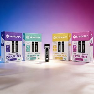 Cartucho de CBD 2x2 ml Purple Punch 1200 puffs Kanavape