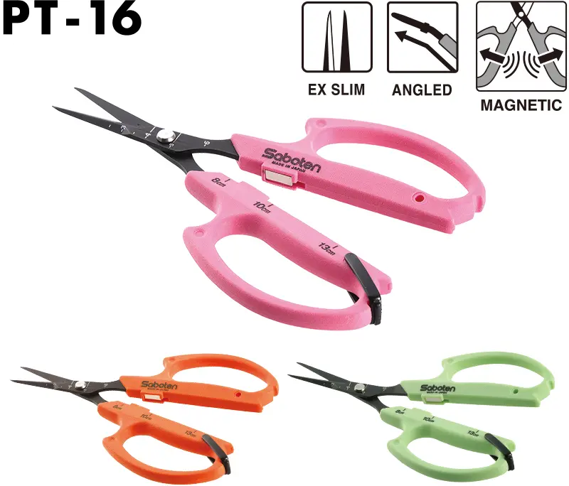 Tesoura automática angular laranja Saboten