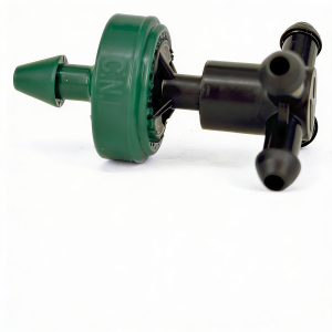 Gotero 8 l/h autcompensante y antidrenante con distribuidor de cuatro salidas