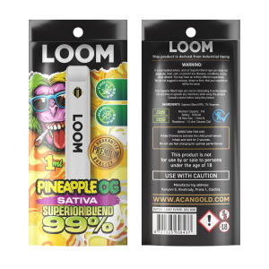 Vaper desechable Loom Pineapple OG Sativa 1ml Superior Mix Acan