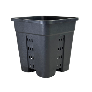 Maceta cuadrada negra agujereada 31 x 31 x 31,6 cm 18 L AeroPot