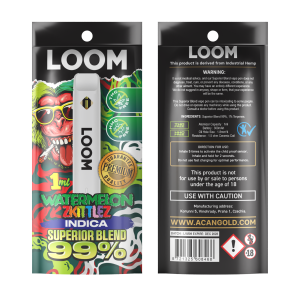 Vaper desechable Loom Watermelon Zkittlez Indica 1ml Superior Mix Acan
