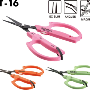 Saboten orange angled automatic scissors