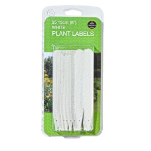 White labels 15 cm (25 pcs) Garland