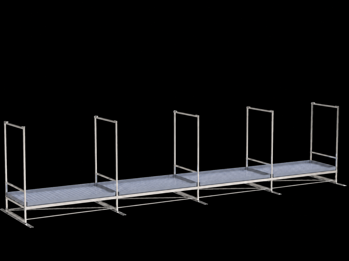Single-tier Track Rolling Growing Rack 1,2x10,8m Vdl - Image 2