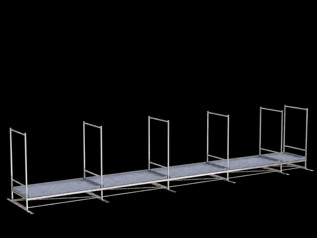 Single-tier Track Rolling Growing Rack 1,2x10,8m Vdl - Image 3
