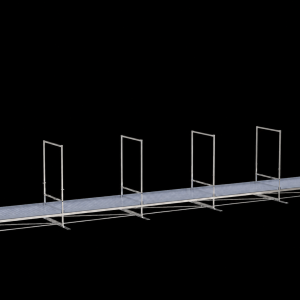 Single-tier Track Rolling Growing Rack 1,2x12m Vdl