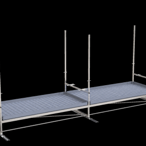 Single-tier Track Rolling Growing Rack+top light bars 1,2x 4,8m Vdl