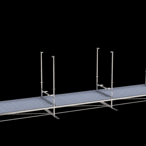 Single-tier Track Rolling Growing Rack+top light bars 1,2x7,2m Vdl