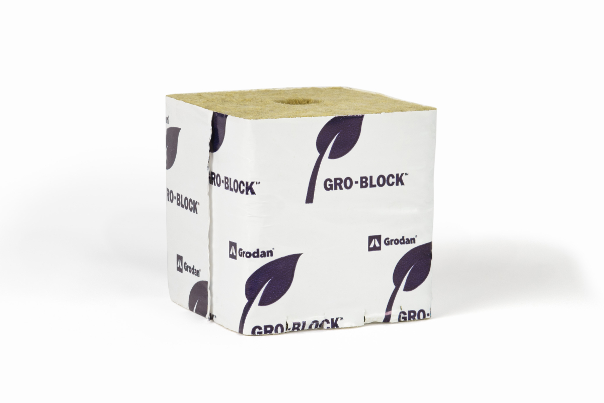 Grodan bloque 100x100x65 mm ag. pequeño improved