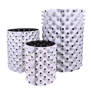 Maceta redonda white outside/black inside 45 L Root Plus
