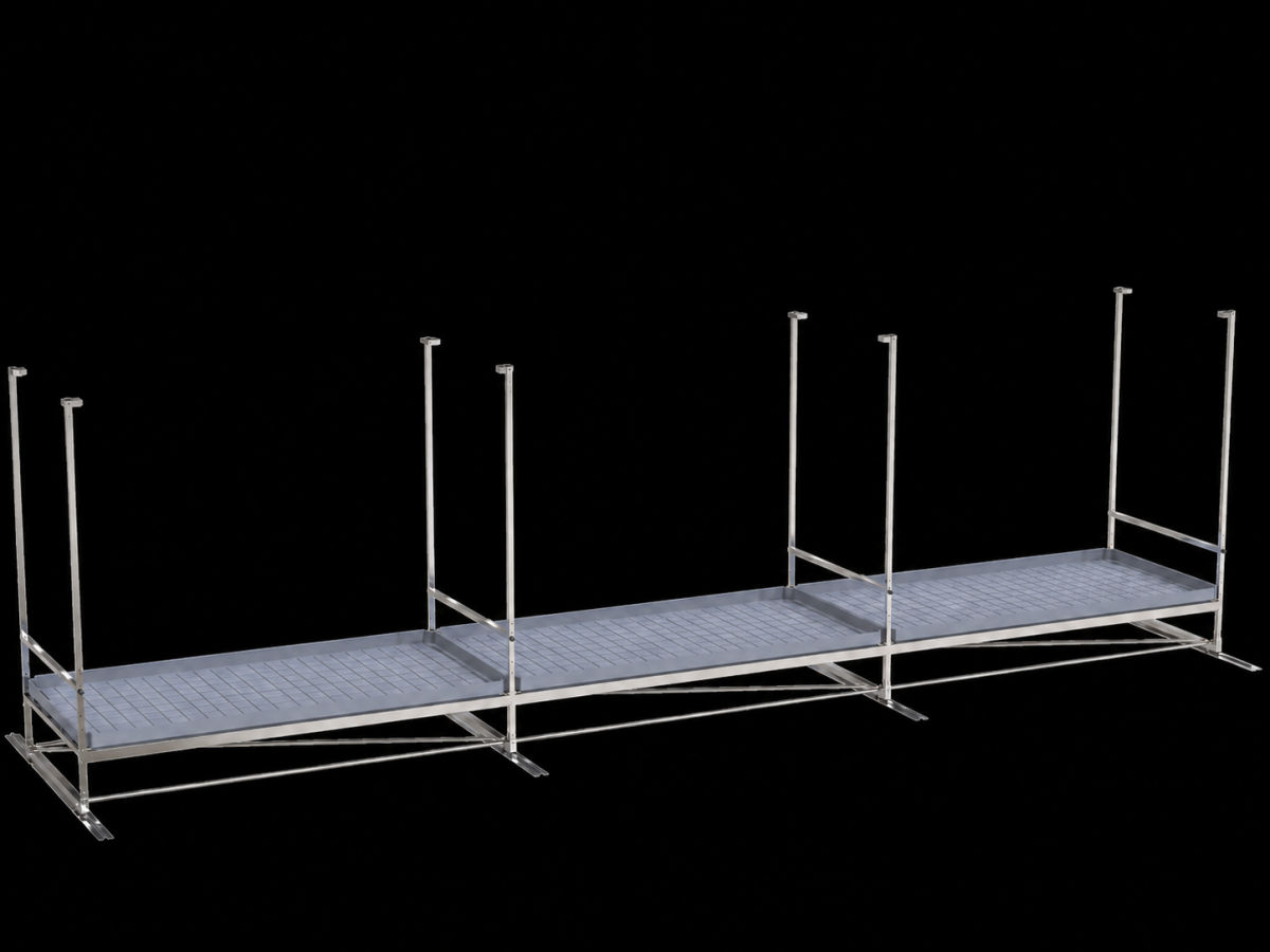 Single-tier Track Rolling Growing Rack 1,2x9,6m Vdl - Image 2