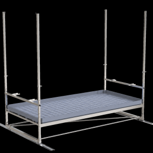 Single-tier Track Rolling Growing Rack+top light bars 1,2x2,4m Vdl