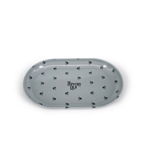 Bandeja de metal beis 130x80mm Poppins Lab