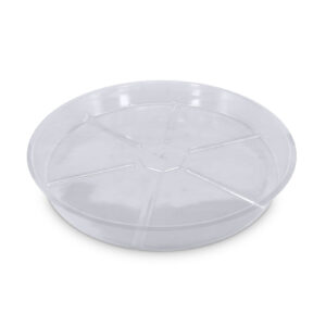 Prato redondo de plástico transparente (34 cm) VDL