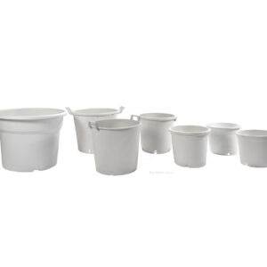 Maceta redonda blanca (40 x 31,5 cm) (25 L)