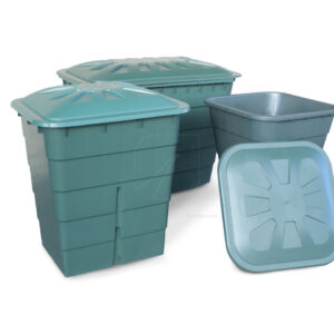 Deposito cuadrado verde 300 l (77 x 62 x 83 cm)