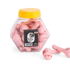Pipas silicona cerdo 9,2cm (display 20 u) Poppins Lab
