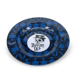 Cenicero de metal redondo azul 138mm Poppins Lab