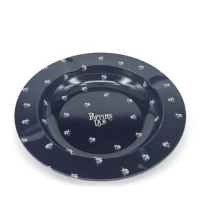 Cenicero de metal redondo negro 138mm Poppins Lab
