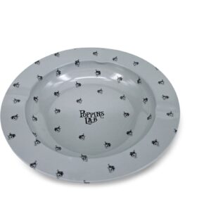 Cenicero de metal redondo beis 138mm Poppins Lab
