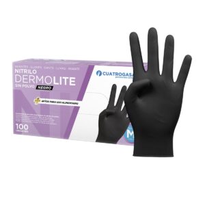 Guantes nitrilo negro 3,5 talla XL