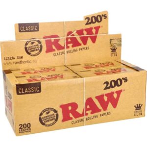 Papel KS Slim 200 hojas 40 libritos Raw