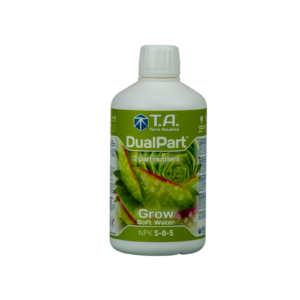 Dualpart grow agua blanda 0.5 l terra aquatica