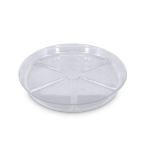 Prato redondo de plástico transparente (30 cm) VDL