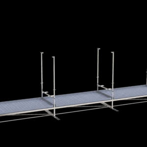 Single-tier Track Rolling Growing Rack+top light bars 1,2x7,2m Vdl