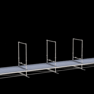 Single-tier Track Rolling Growing Rack+top light bars 1,2x9,6m Vdl