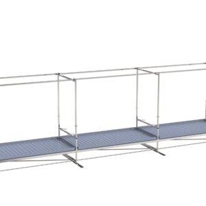 Single-tier Track Rolling Growing Rack+top+undercanopy 1,2x7,2m Vdl