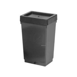 Depósito 47 L negro con arandela de 9 mm y tapa