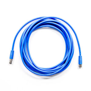 M8 4pin Male to 4Pin Female Double End Cable 5m 24AWG PVC RAL5015 Blue