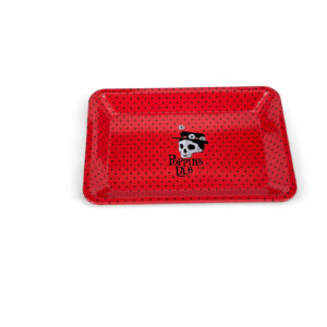 Bandeja de metal roja 180x125mm Poppins Lab